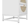 Eco-Friendly Rattan Cabinet with 4 Drawers – Versatile Storage Solution for Living Room, Bedroom, and Study