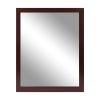 Wall Mount Mirror 11.8x15.7Inch Wood-Like Frame Rectangle Modern Hanging Mirror for Bathroom Bedroom Living Room