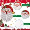 10pcs DIY Diamond Painting Christmas Decorations Xmas Tree Pendant Hanging Ornament Santa Claus Pattern Mosaic Kit Navided Decor