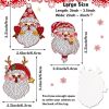 10pcs DIY Diamond Painting Christmas Decorations Xmas Tree Pendant Hanging Ornament Santa Claus Pattern Mosaic Kit Navided Decor