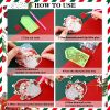 10pcs DIY Diamond Painting Christmas Decorations Xmas Tree Pendant Hanging Ornament Santa Claus Pattern Mosaic Kit Navided Decor