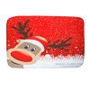 3 Pcs Christmas Bathroom Rugs Set Contour Non-slip Toilet Mats