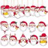 10pcs DIY Diamond Painting Christmas Decorations Xmas Tree Pendant Hanging Ornament Santa Claus Pattern Mosaic Kit Navided Decor