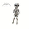 1pc, Outer Space Alien Resin Statue Alien Statue Garden Ornaments Miniatures Art Decor For Home Indoor Outdoor Ornaments Decorations