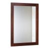 Wall Mount Mirror 11.8x15.7Inch Wood-Like Frame Rectangle Modern Hanging Mirror for Bathroom Bedroom Living Room