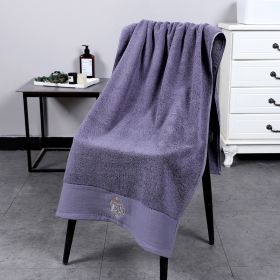 Thickened Lint Free Cotton Bib Towel (Option: Grey-70x140cm)