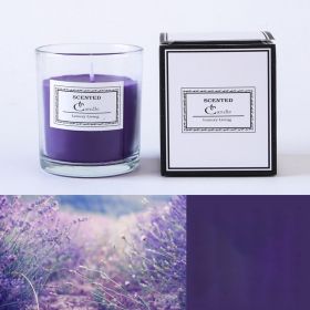 Christmas Handmade Fragrance Candle Light (Option: Purple lavender)