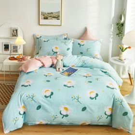 Cotton Duvet Cover One-piece Wholesale Pure Single Double Student Dormitory Bed Sheet Four-piece Set (Option: Beauty Like Jade-Double Quilt Cover 180x 220cm)