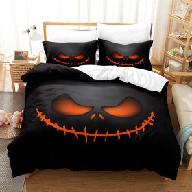 Halloween Series Bed Sheet Holiday Bedding Three-piece Set (Option: 6style-140 × 200)